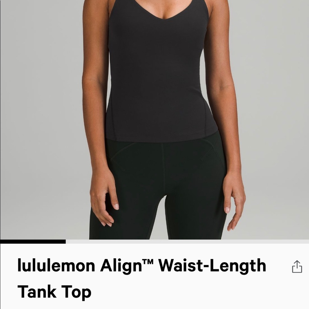 Lululemon Align Waist Length Tank Top
